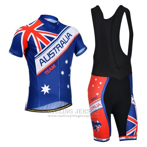2014 Cycling Jersey Monton Champion Australia Short Sleeve and Bib Short